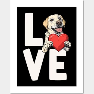 Labrador Retriever Love Posters and Art